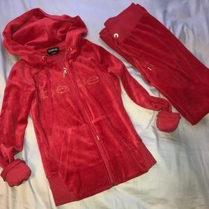Cozy Bebe velour tracksuit